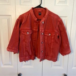 Red Denim Jacket